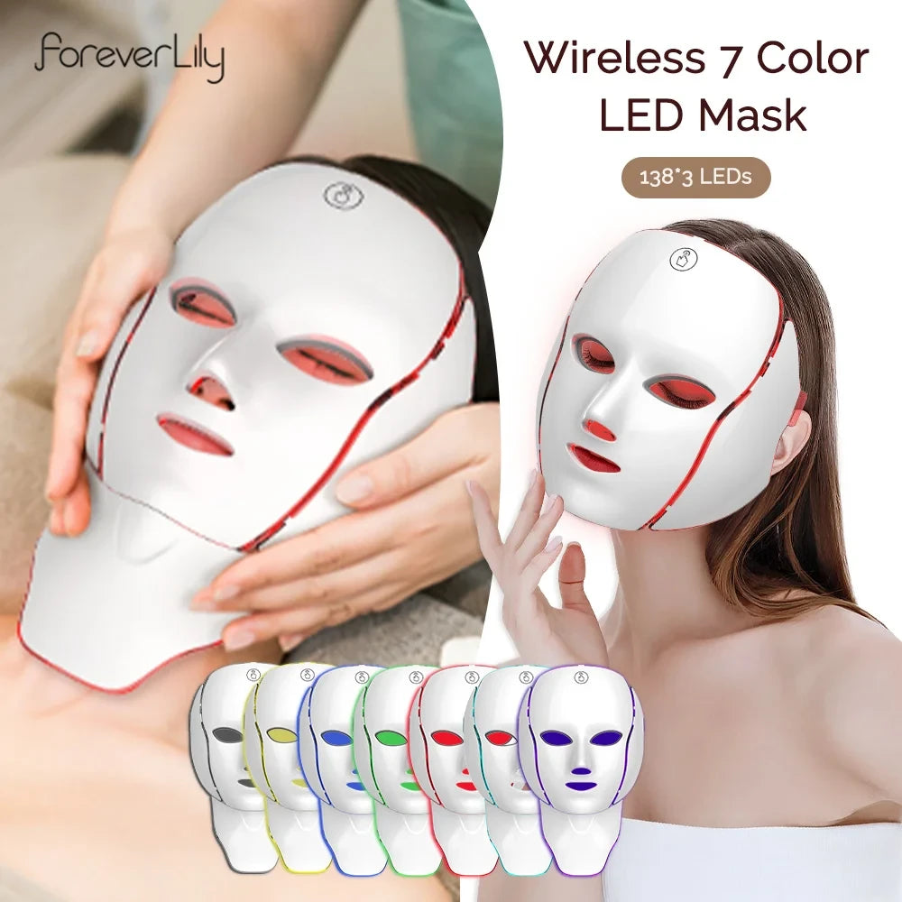 7 Color LED Face Mask