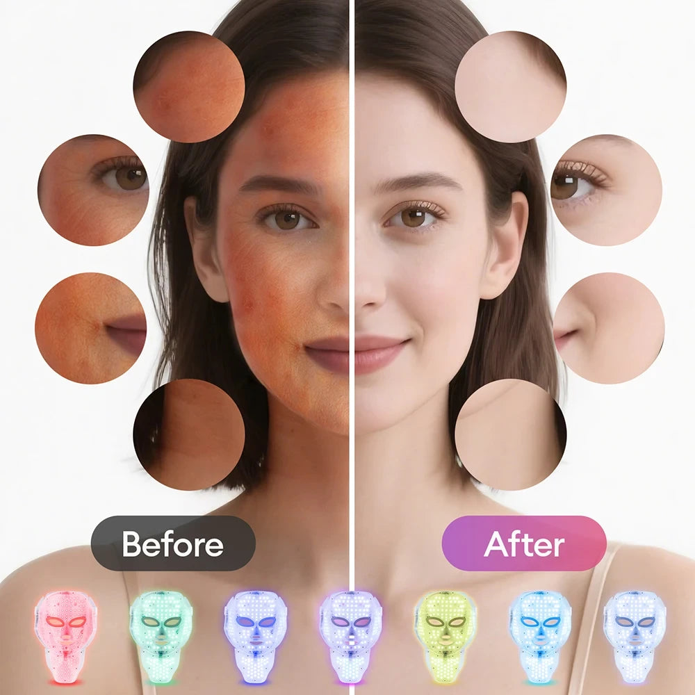 7 Color LED Face Mask