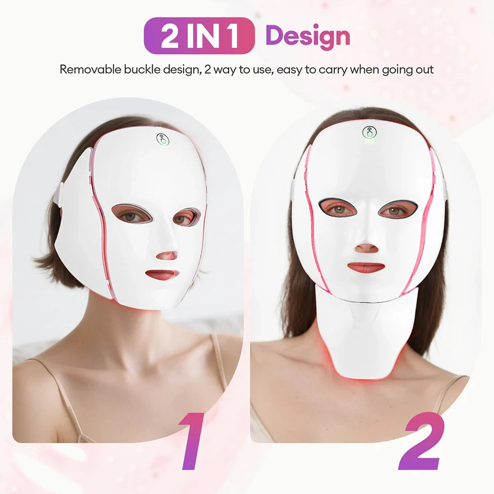 7 Color LED Face Mask