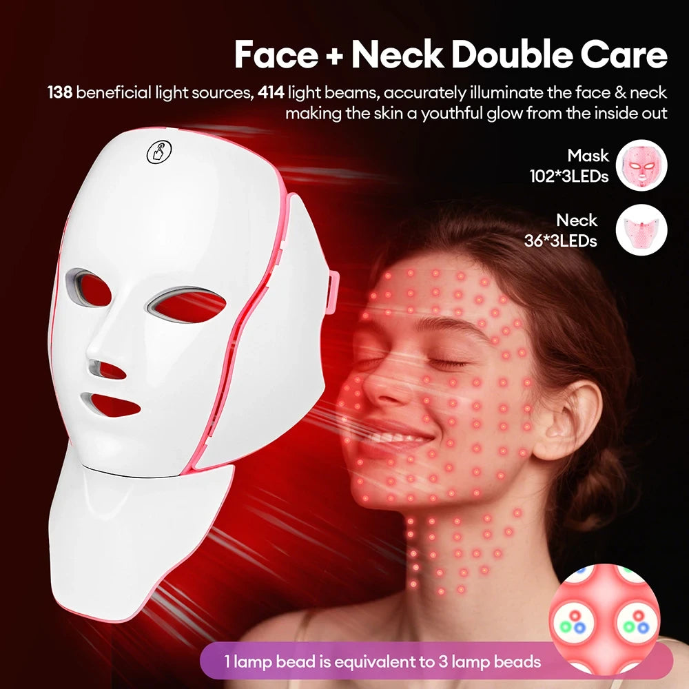 7 Color LED Face Mask